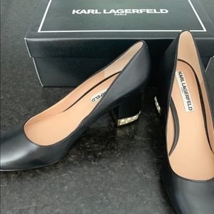 Karl Lagerfeld pearl heel